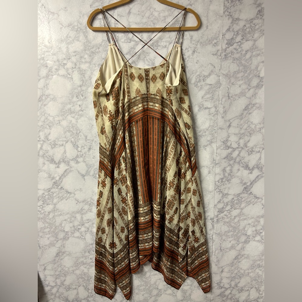 Lucky Brand Dress in Cream and Brown - Picture 2 of 8